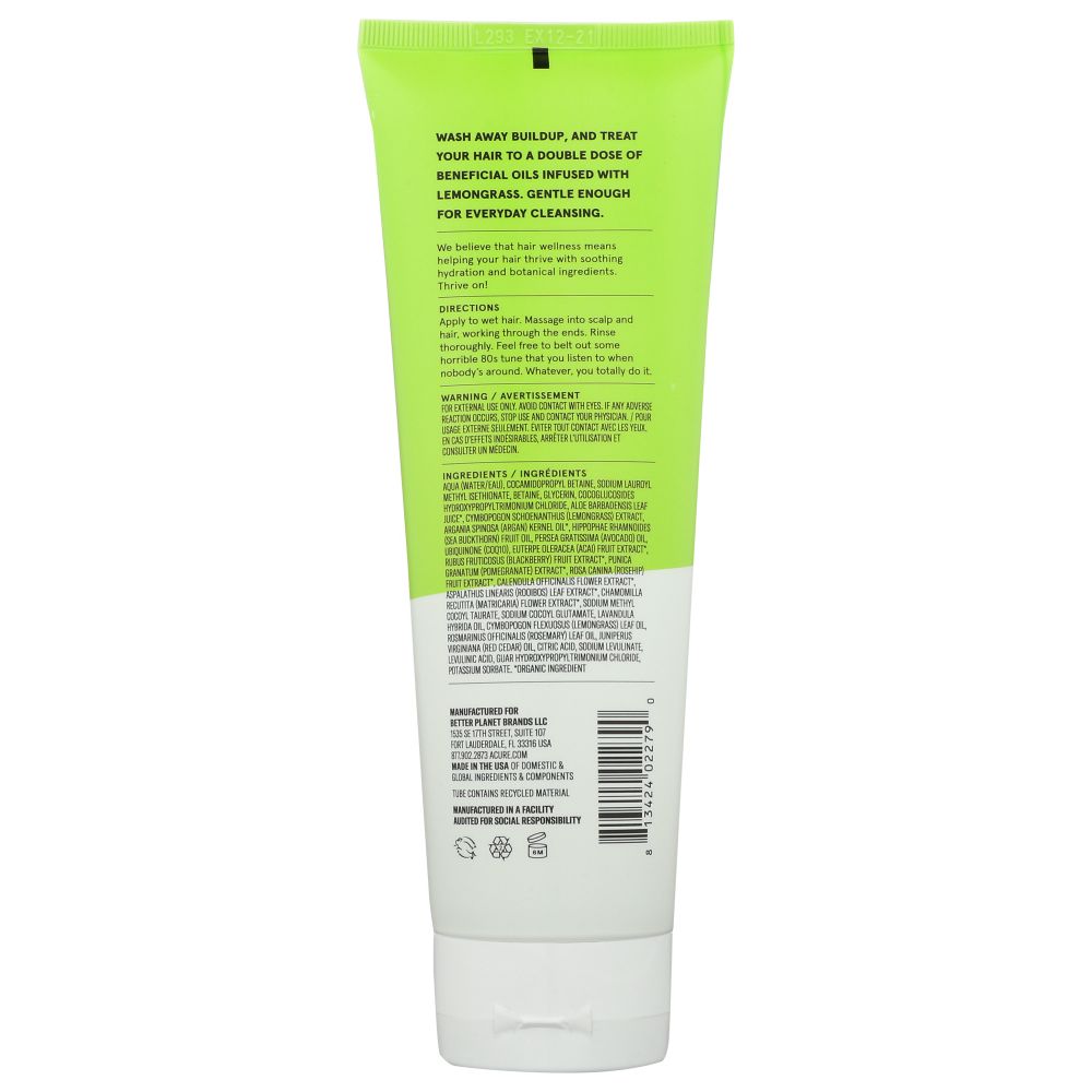 ACURE: Curiously Clarifying Shampoo, 8 fo