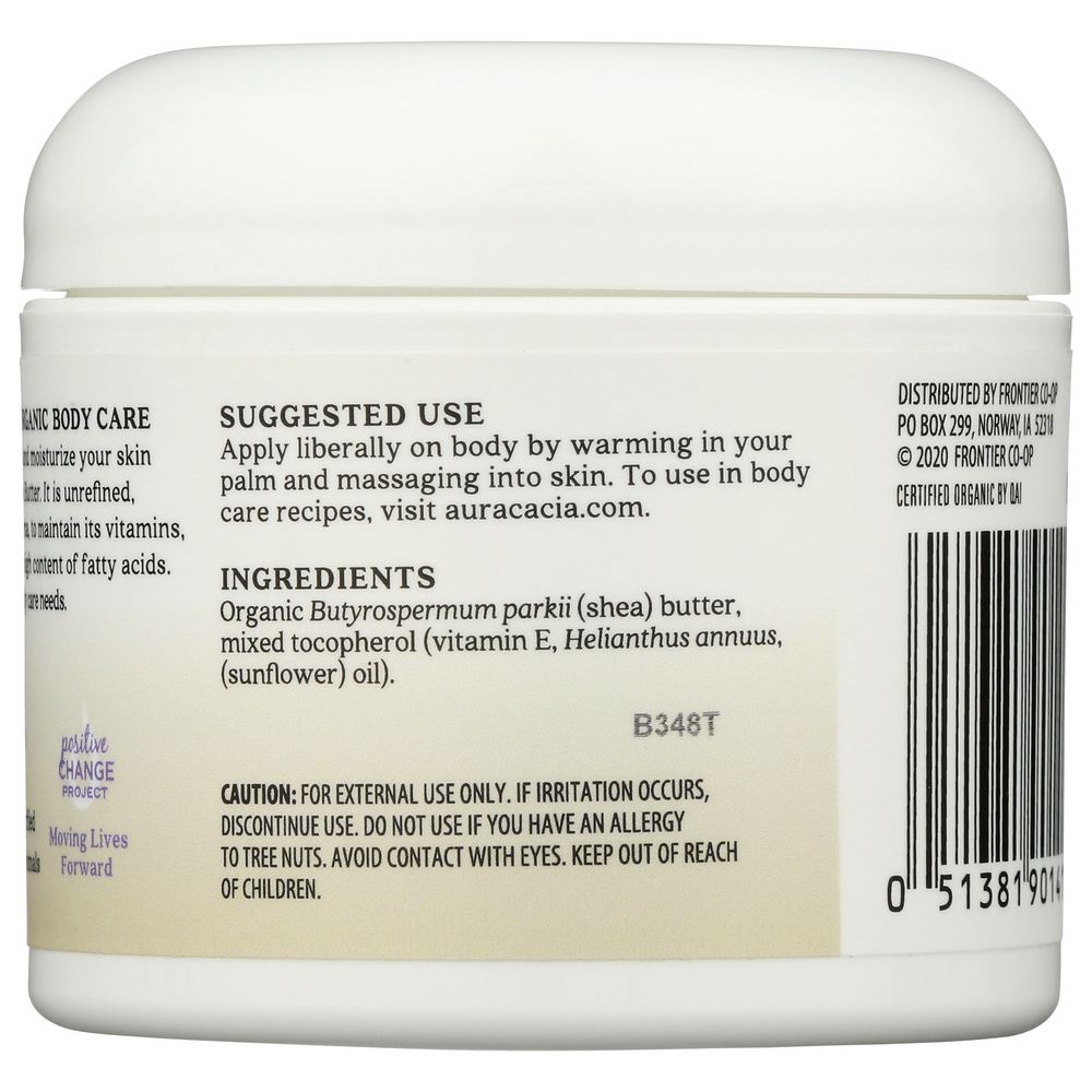AURA CACIA: Shea Butter Unrefined Organic, 3.25 oz