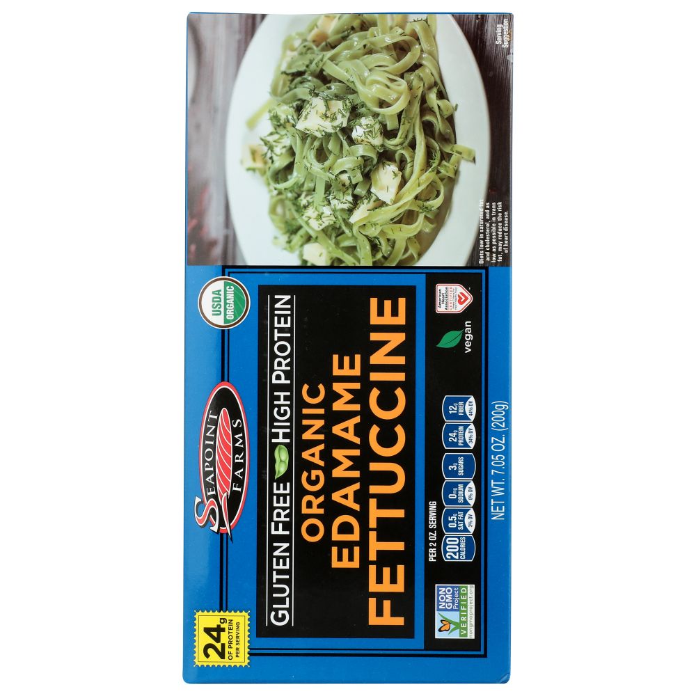 SEAPOINT FARMS: Edamame Fettuccine, 7.05 oz