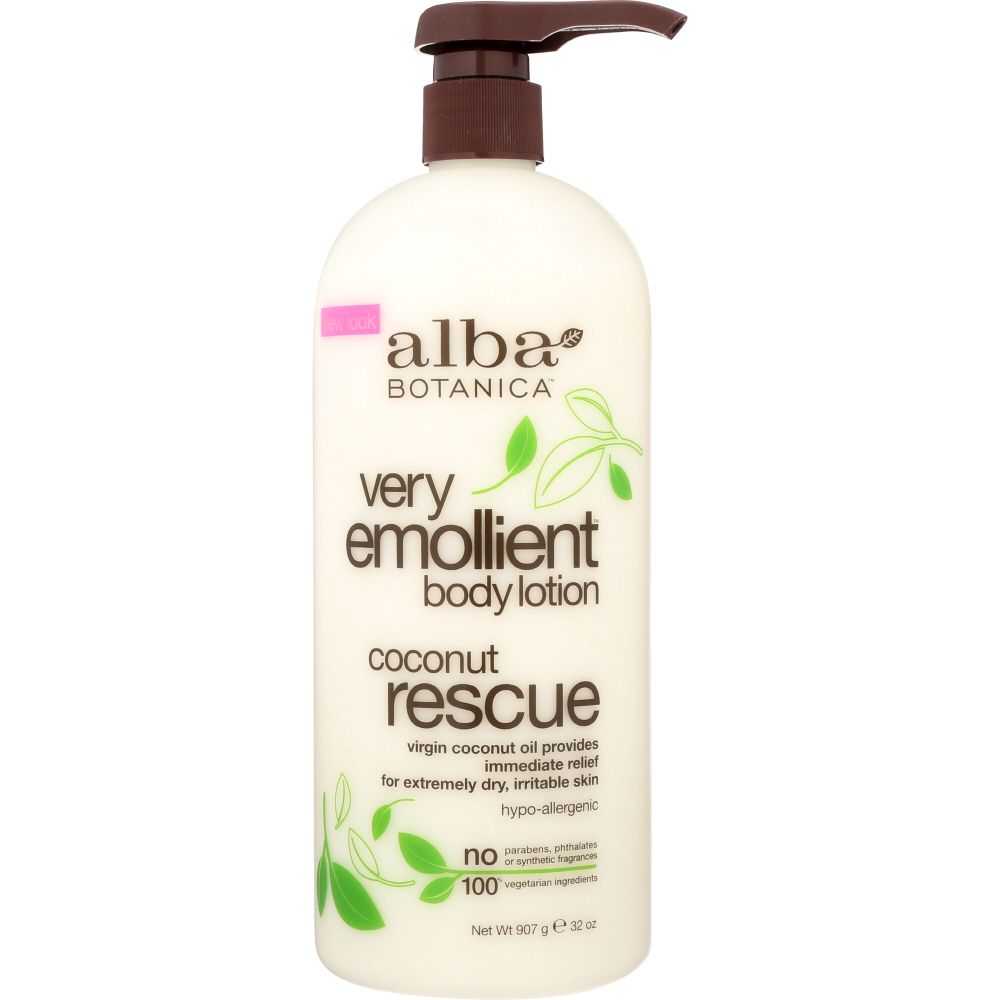 ALBA BOTANICA: Very Emollient Body Lotion Coconut Rescue, 32 oz