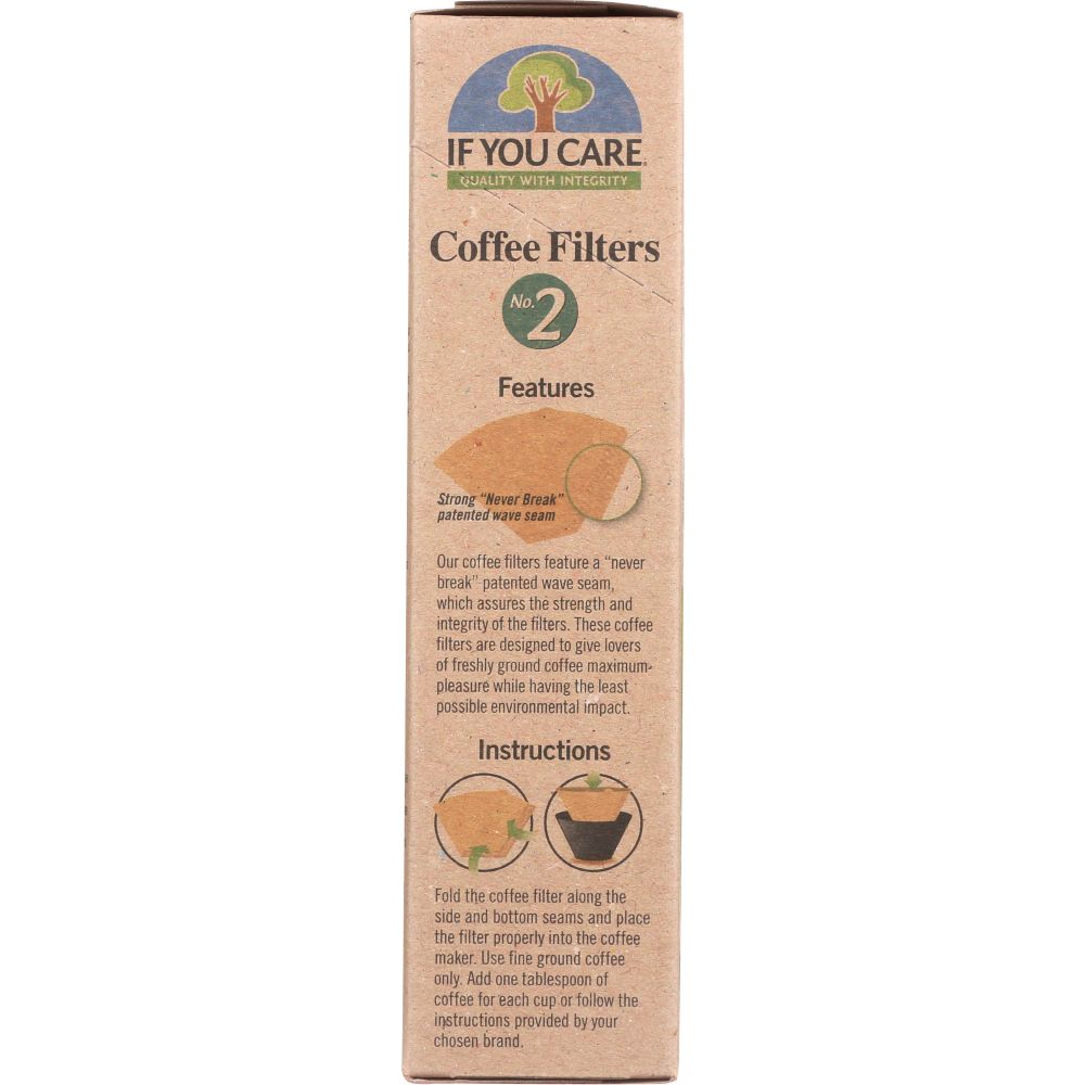 IF YOU CARE: Coffee Filters No. 2 Size, 100 Filters