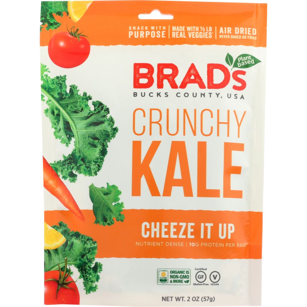 BRADS PLANT BASED: Crunchy Kale Cheeze It Up, 2 oz