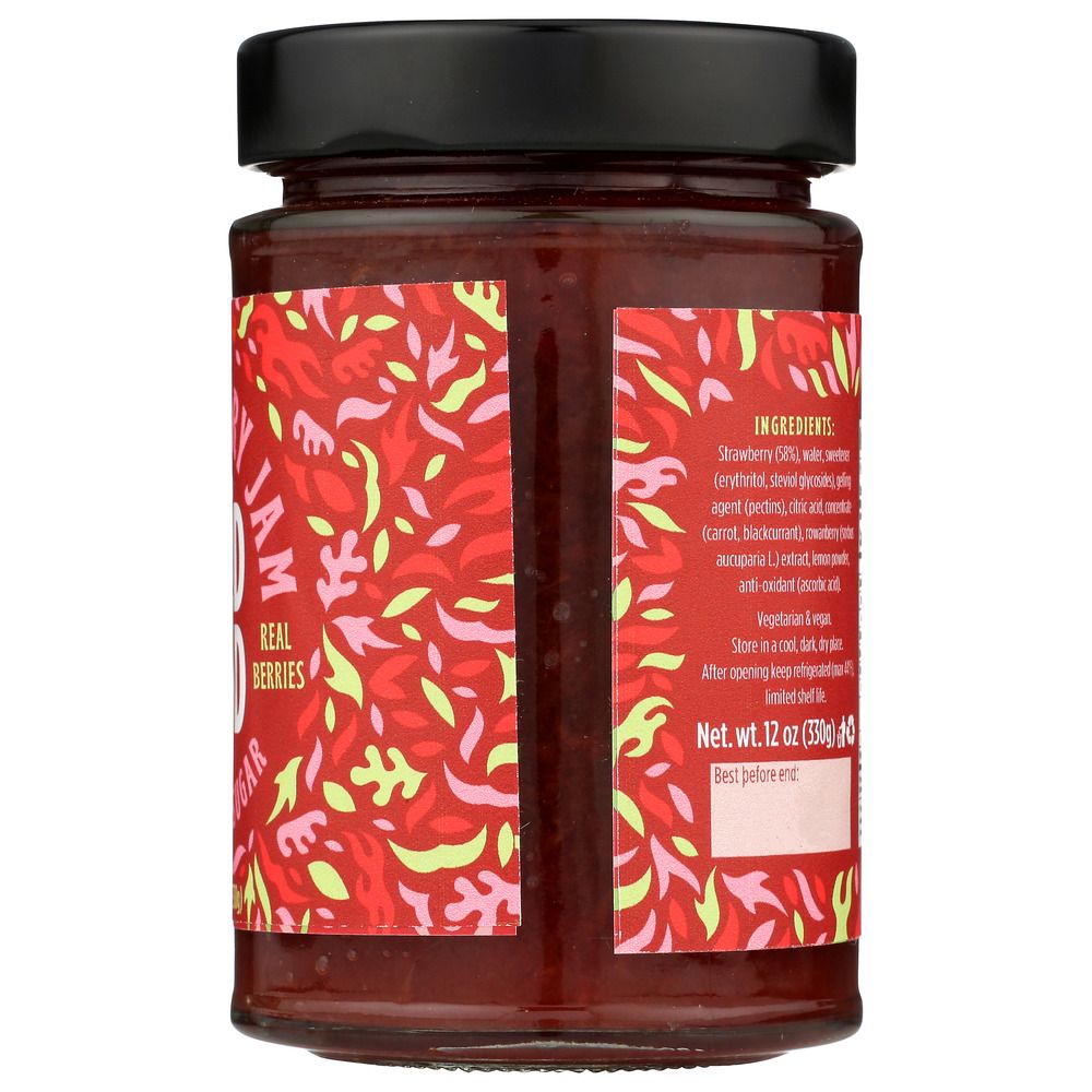 GOOD GOOD: Strawberry Sweet Jams With Stevia, 12 oz