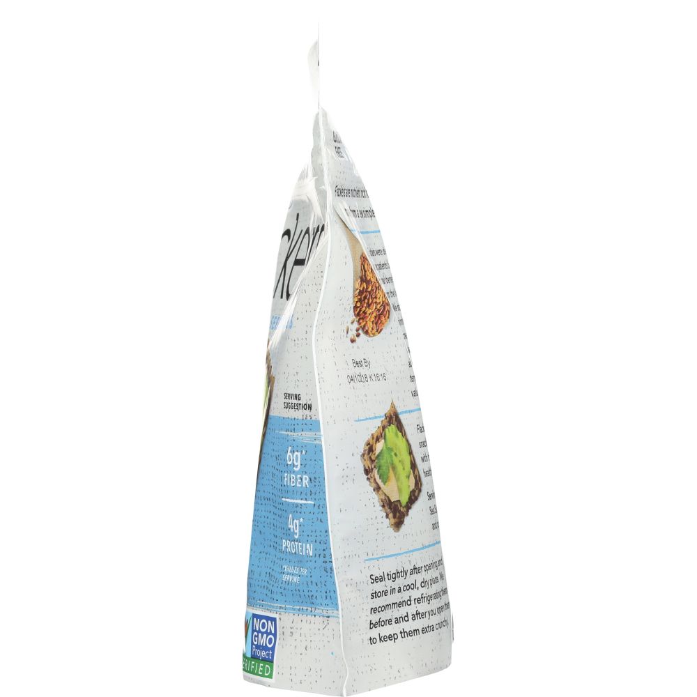 DOCTOR IN THE KITCHEN: Flackers Flax Seed Crackers Sea Salt, 5 oz