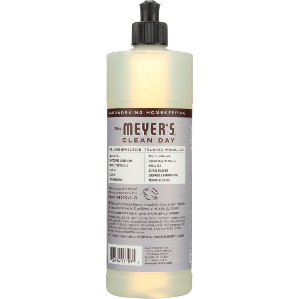 MRS MEYERS CLEAN DAY: Lavender Dish Soap, 16 oz