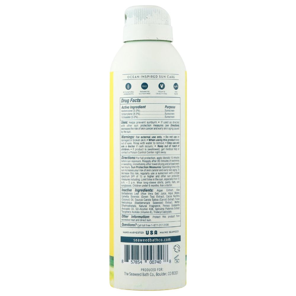 SEAWEED BATH COMPANY: Clear Guard Spf 40 Sport Spray, 6 oz