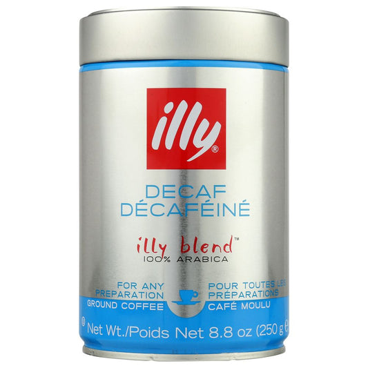 ILLYCAFFE: Ground Espresso Decaffeinated Coffee, 8.8 oz