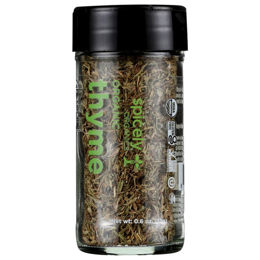 SPICELY ORGANICS: Spice Thyme Jar, 0.6 oz