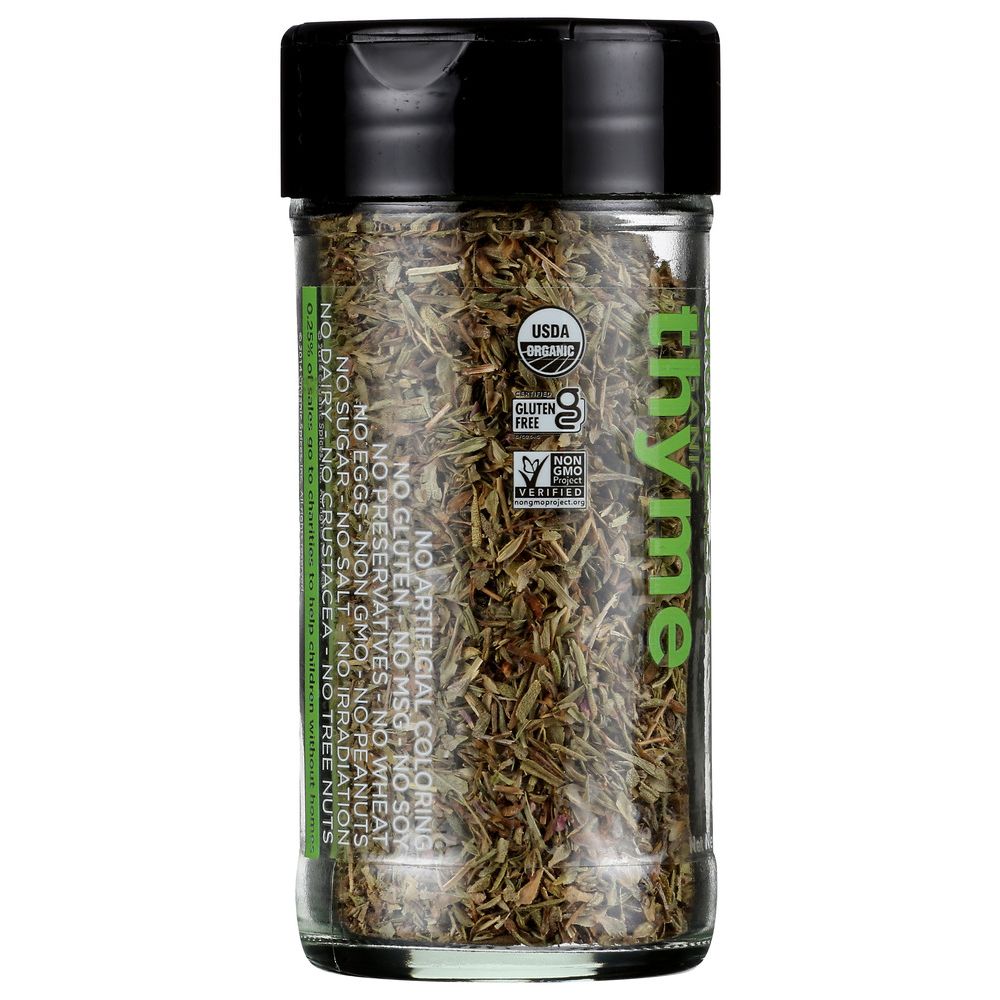 SPICELY ORGANICS: Spice Thyme Jar, 0.6 oz