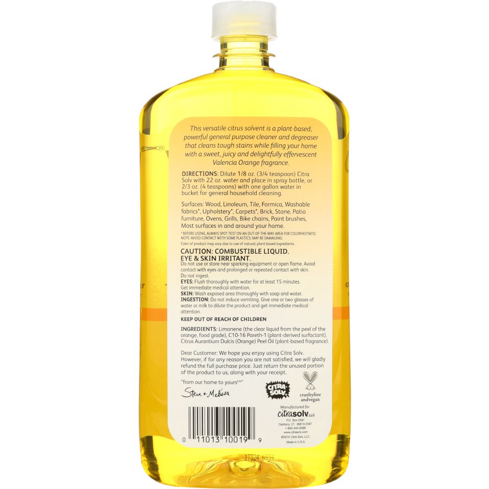 CITRA SOLV: Citrus Solvent Orange, 32 oz