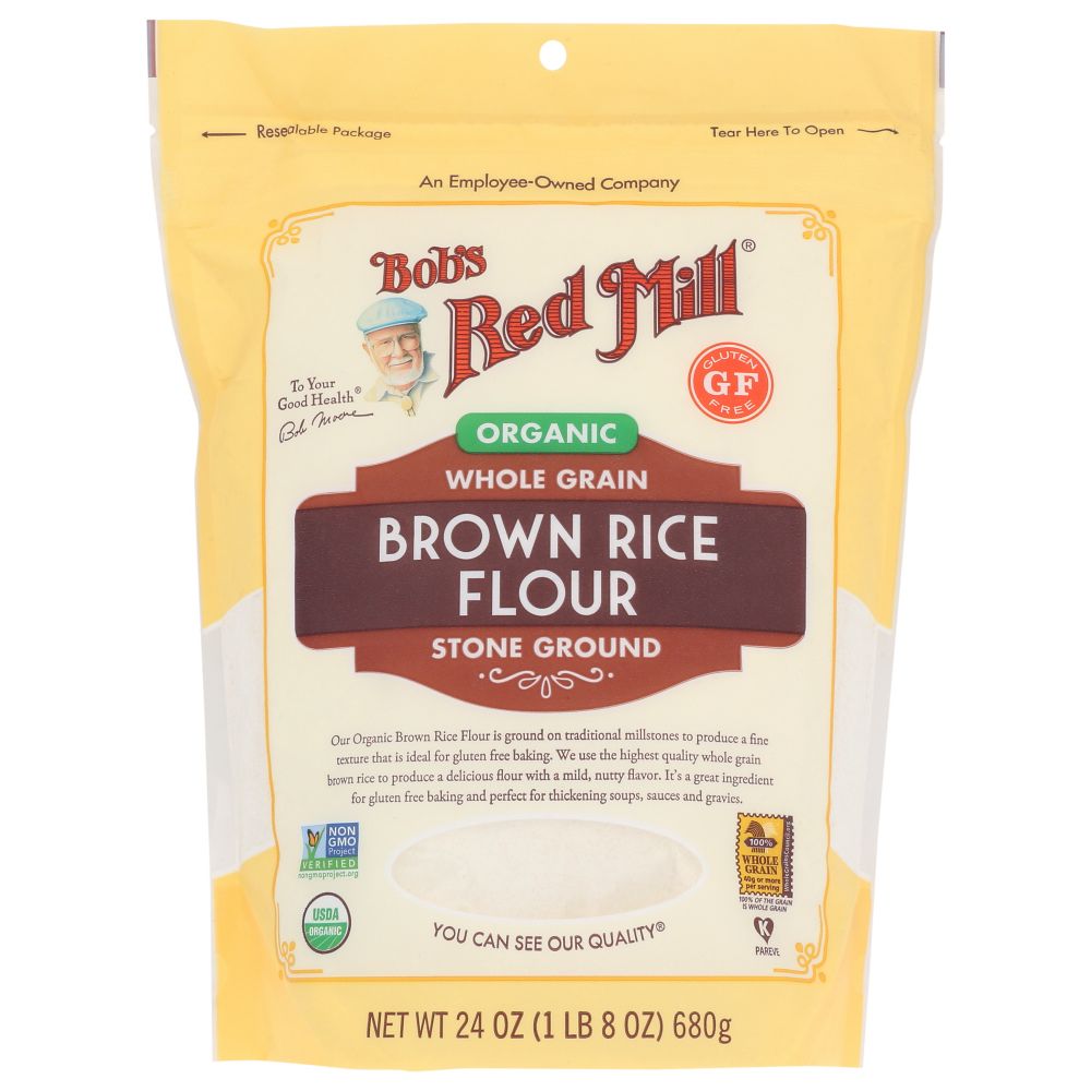 BOB'S RED MILL: Organic Brown Rice Flour, 24 oz