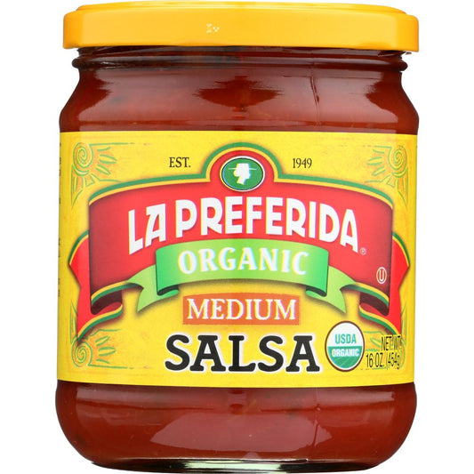 LA PREFERIDA: Organic Medium Salsa, 16 oz