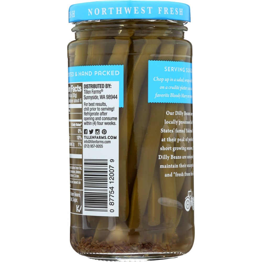 TILLEN FARMS: Crispy Dilly Beans Pickled Extra Mild, 12 oz
