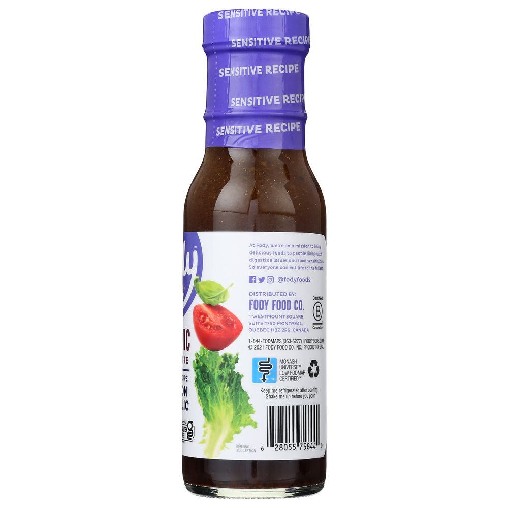 FODY FOODS CO: Balsamic Vinaigrette Dressing, 8 fo