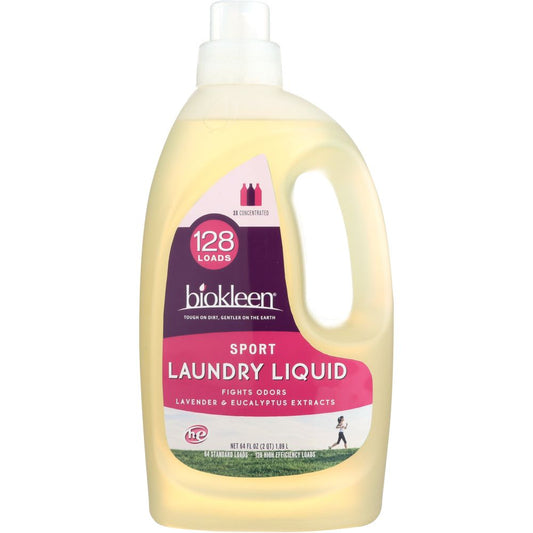 BIO KLEEN: Laundry Liquid Sport Lavender Lavender, 64 oz