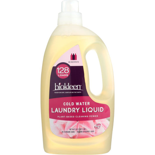 BIO KLEEN: Cold Water Formula Laundry Liquid, 64 oz