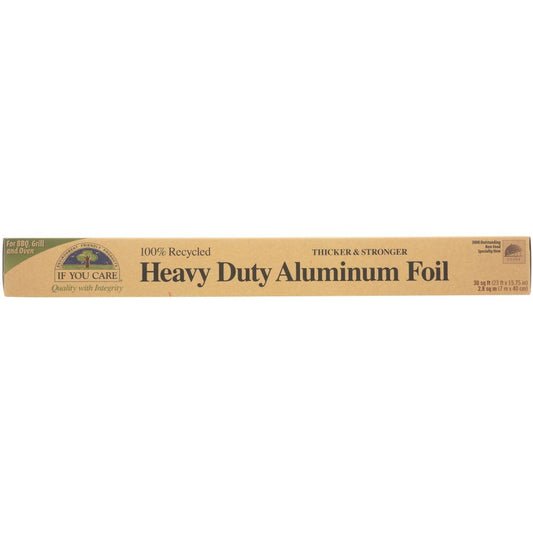 IF YOU CARE: 100% Recycled Heavy Duty Aluminum Foil 30 sq ft (23 ft x 15.75 in), 1 ea