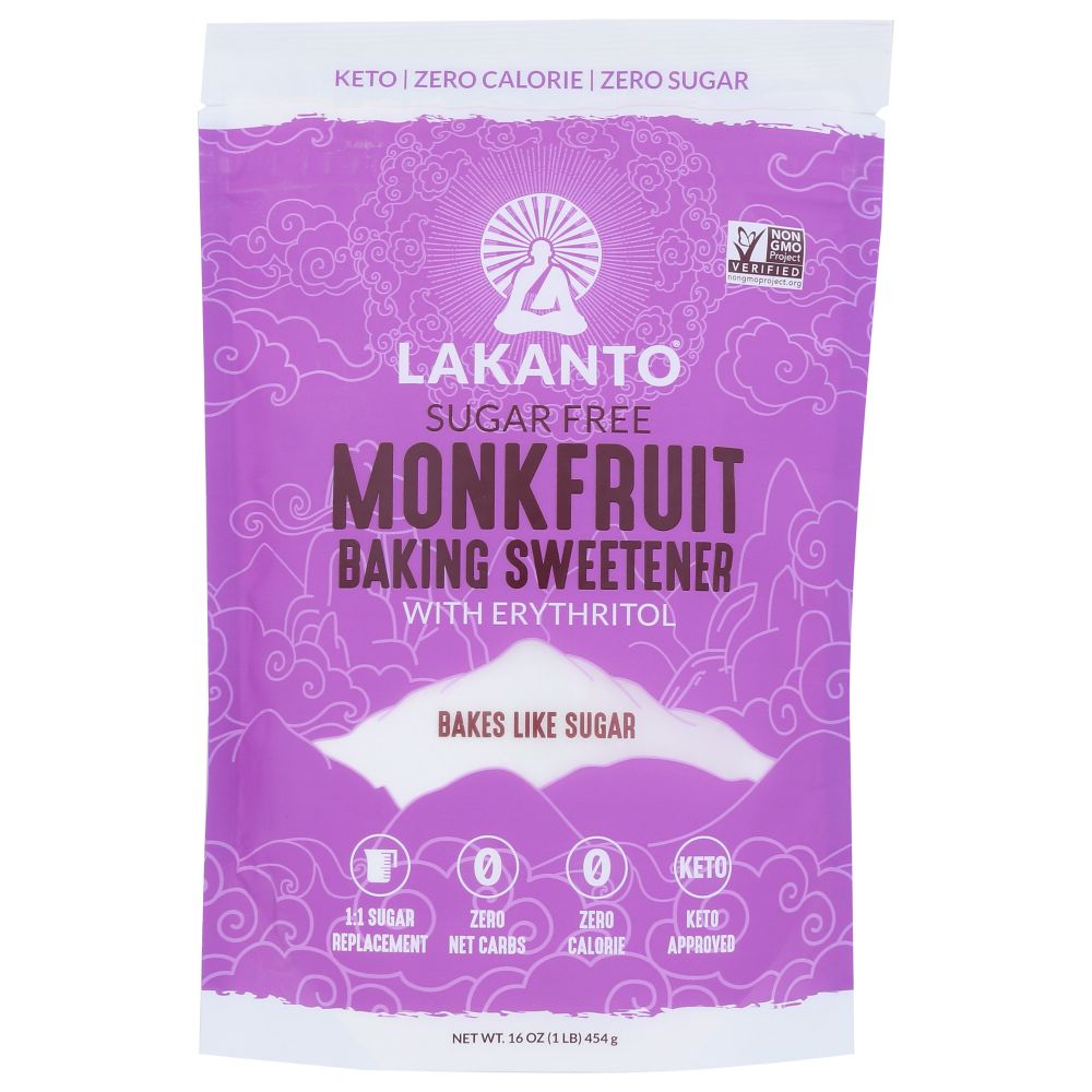 LAKANTO: Sugar Free Monkfruit Baking Sweetener, 16 oz