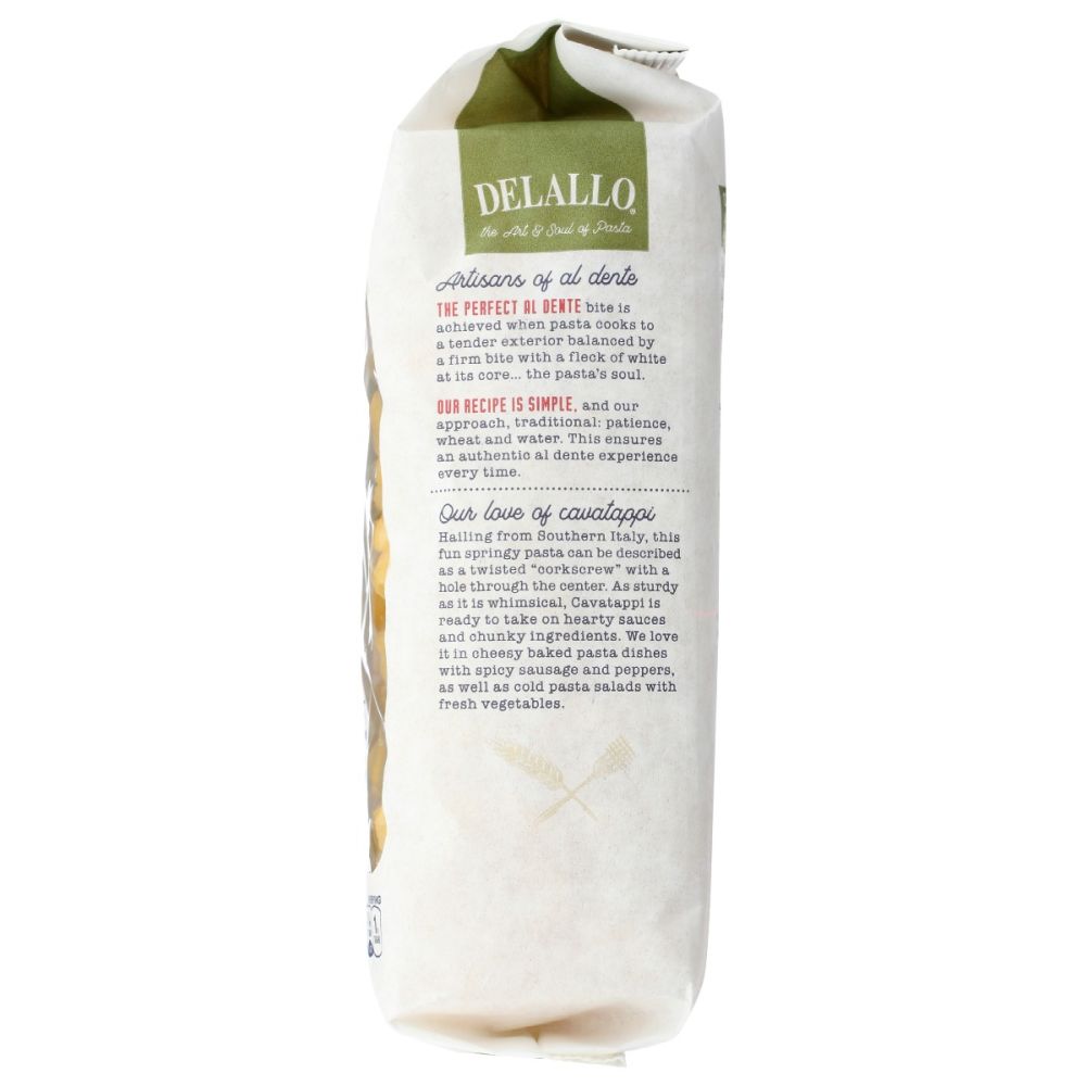 DELALLO: Organic Cavatappi Pasta, 1 lb