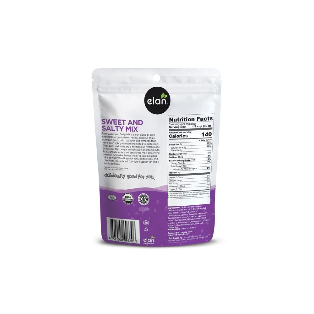ELAN: Organic Sweet And Salty Mix, 5.3 oz